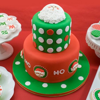 Santa Face Cake