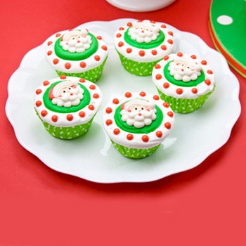Santa Face Cupcakes