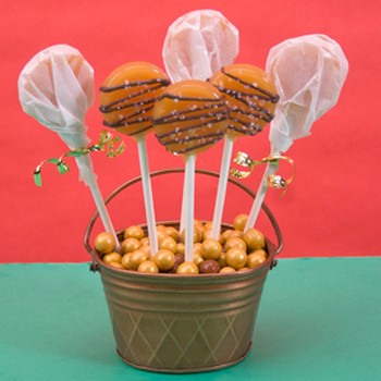 Salted Caramel Lollipops