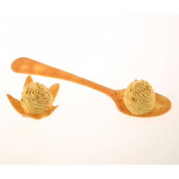 Pumpkin Tuile with Pumpkin Mousse