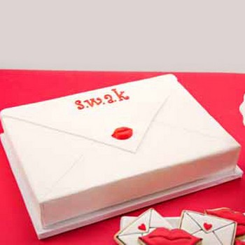 SWAK Envelope Cake