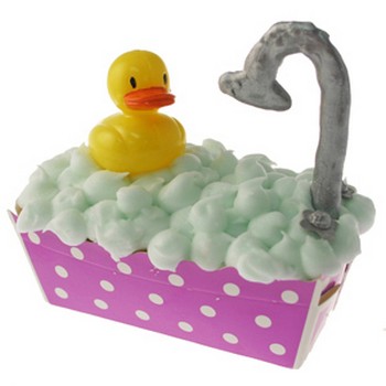 Ducky In Bathtub Cupcake