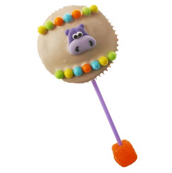 Baby Rattle Cupcake