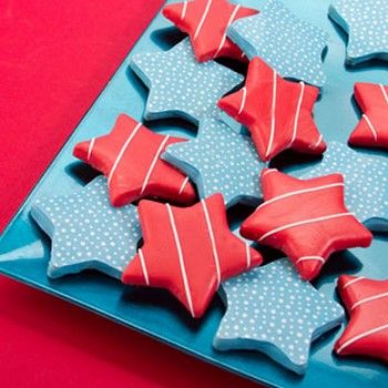 Dipped Star Cookies