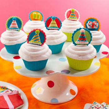 Birthday Party Hat Cupcakes