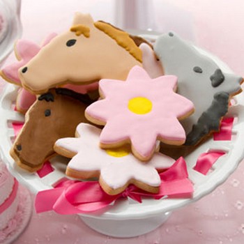 Horses and Flowers Cookies