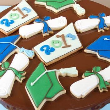Geometric Graduation Cookies