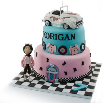 At the Hop Tiered Cake