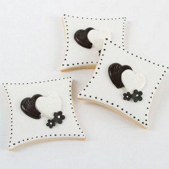 Mr and Mrs Black and White Cookies