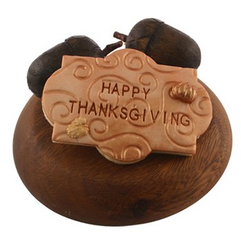 Happy Thanksgiving Plaque Cookie