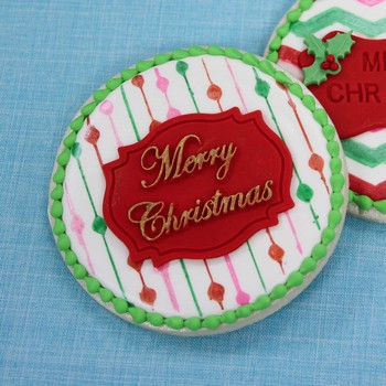 Embossed Christmas Sugar Cookies