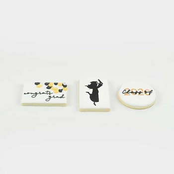 Palette Knife Graduation Cookies