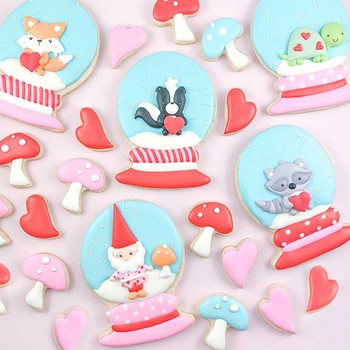 Valentine Snowglobe Cookies