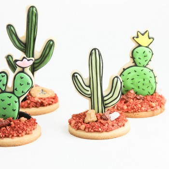 3D Cactus Cookies