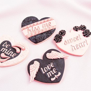 Elegant Valentine Cookies