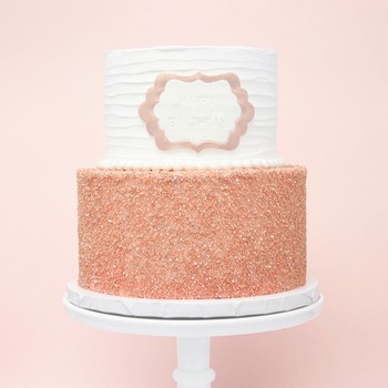 Rose Gold Crystal Cake