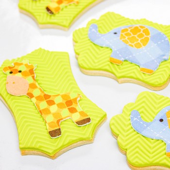 Printed Jungle Animal Cookies