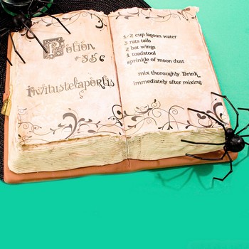 Potion Book Cake