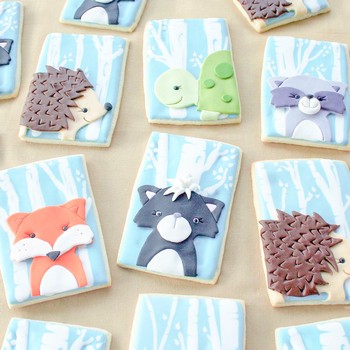 Woodland Animal Cookies