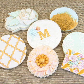 Printed Monogram Cookies