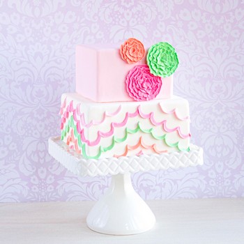 Floral Square Cake