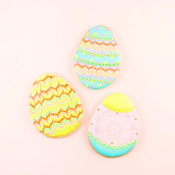 Royal Icing Egg Cookies