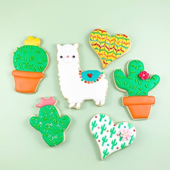 Cactus & Llama Cookies