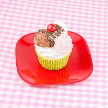 Neapolitan Cupcake