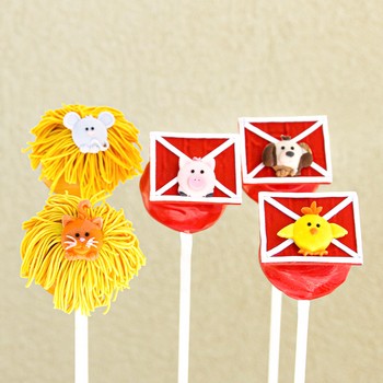 Barnyard Animal Cake Pops
