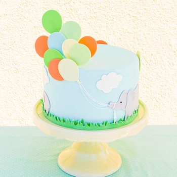 Elephant Balloon Cake