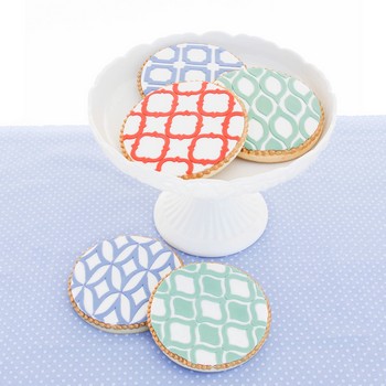 Fondant Pattern Cookies