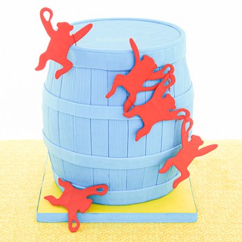 Barrel Monkey Cake