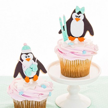 Winter Penguin Cupcakes
