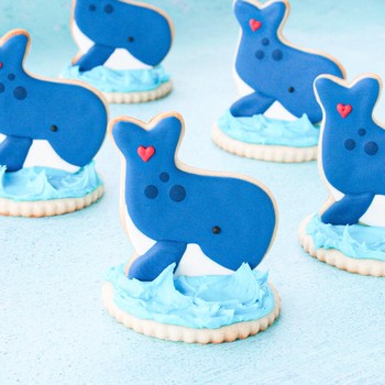 3D Whale Cookies