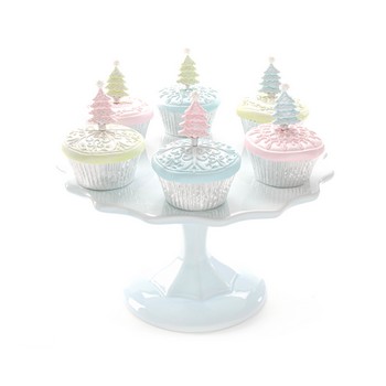 Scroll Christmas Tree Cupcakes