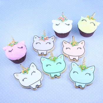 Pastel Unicorn Cookies & Cupcakes