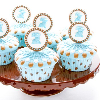Geometric Bunny Cupcakes