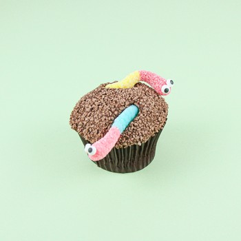 Cute Worm Cupcake