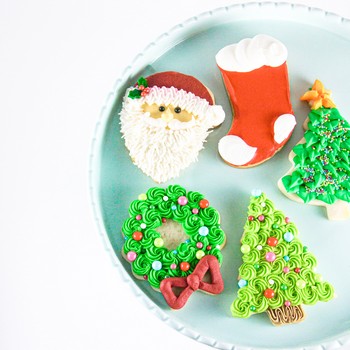 Cute Buttercream Christmas Cookies