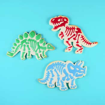 Dinosaur Skeleton Cookies