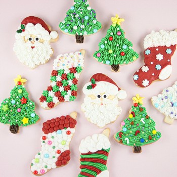 Fun Buttercream Christmas Cookies