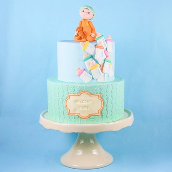 Cute Welcome Baby Cake