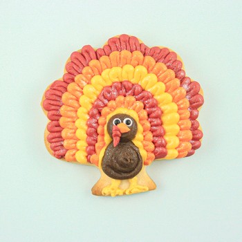 Decorated Turkey Cookie