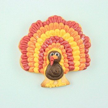 Decorated Turkey Cookie
