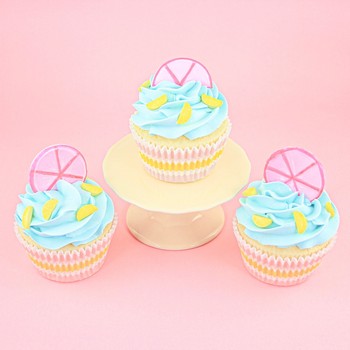 Lemon Decorated Cupcakes