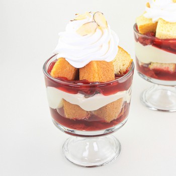 White Chocolate Amaretto Cherry Trifle