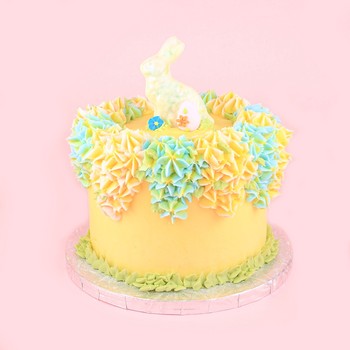 Floral Bunny Easter Cake