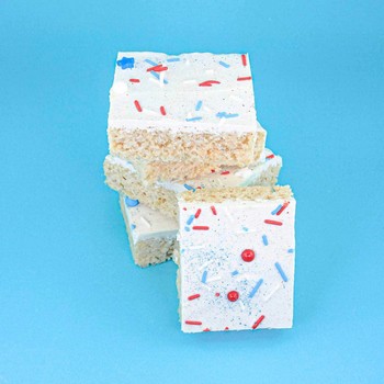 Red, White & Blue Rice Krispie Treats