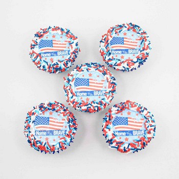 Patriotic Edible Image Cupcakes