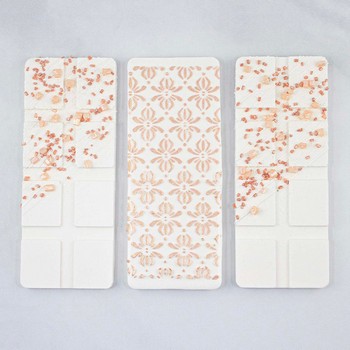 Rose Gold Stenciled Candy Bars